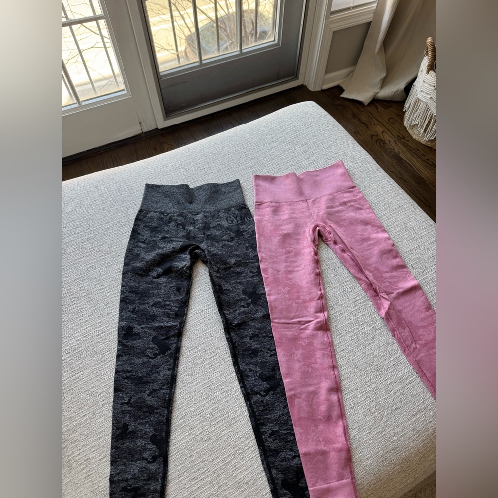 Gym Shark Camo Leggings (set of two)
